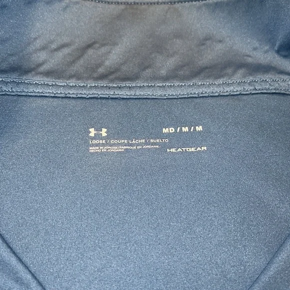 Under Armour Track Jacket, Running, Bomber Jacket, Polyester, Blue, Size M - Picture 6 of 8